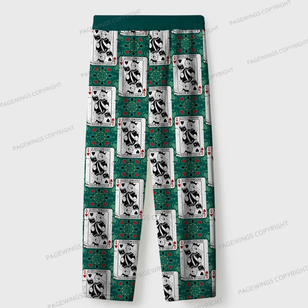 Pagewings Queen Of Books Unisex Flannel Pajama Set