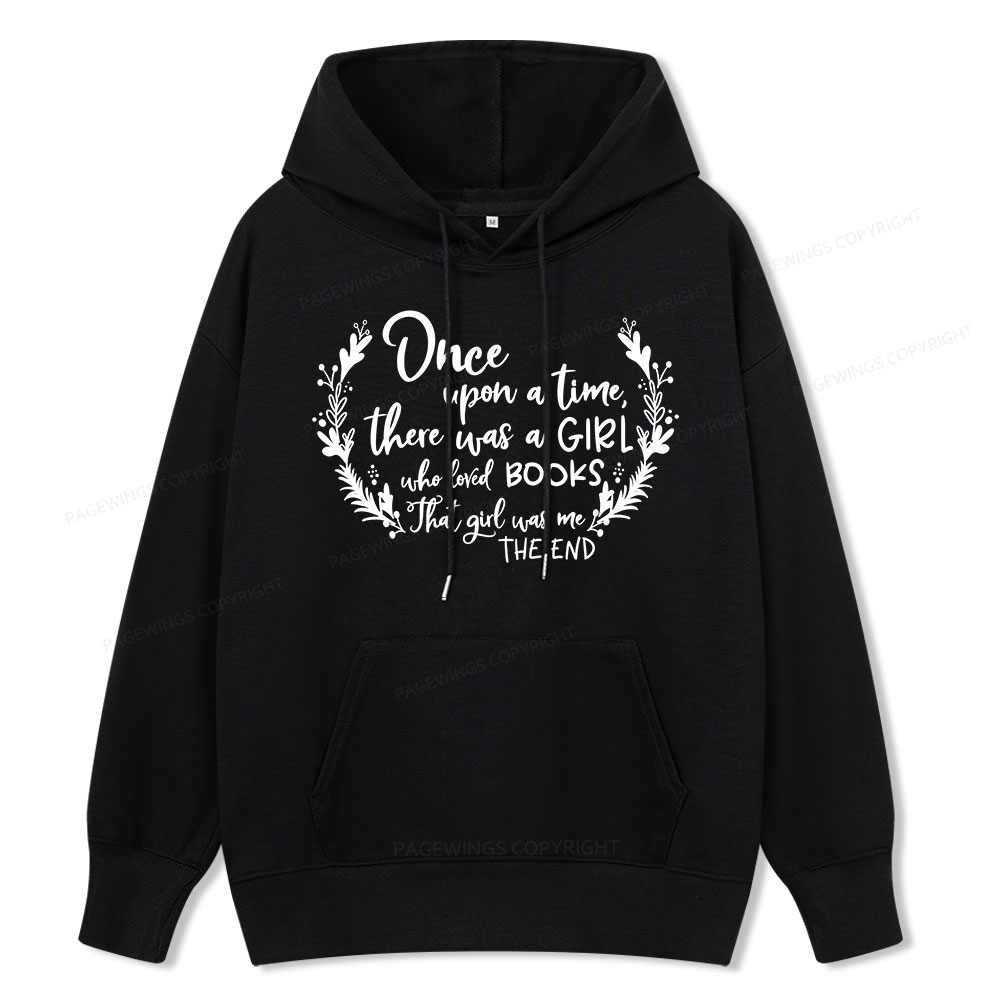 Pagewings There Was A Girl Who Loved Books Unisex Classic Hoodie