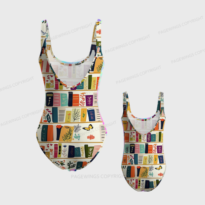 Pagewings Books Lover One-Piece Swimsuit 