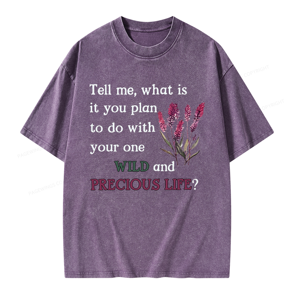 Pagewings Inspriational Quote Unisex Washed T-shirt