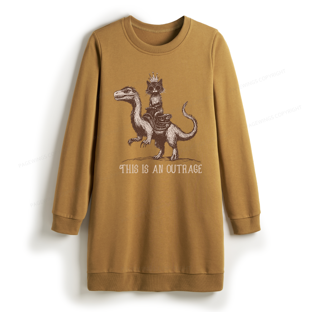 Pagewings Sci Fi Book Lovers Sweatshirt Dress