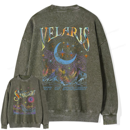 Pagewings Velaris City Of Starlight ACOTAR Two-Sided Unisex Washed Sweatshirt