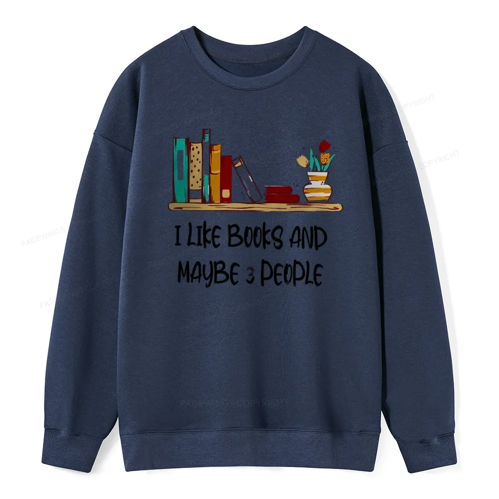 Pagewings  I Like Books World Unisex Classic Sweatshirt