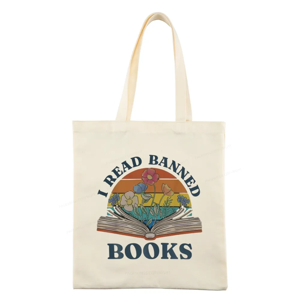 Pagewings I Read Banned Books Tote Bag