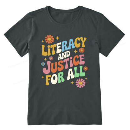 Pagewings Literacy And Justice For All Unisex Classic T-shirt