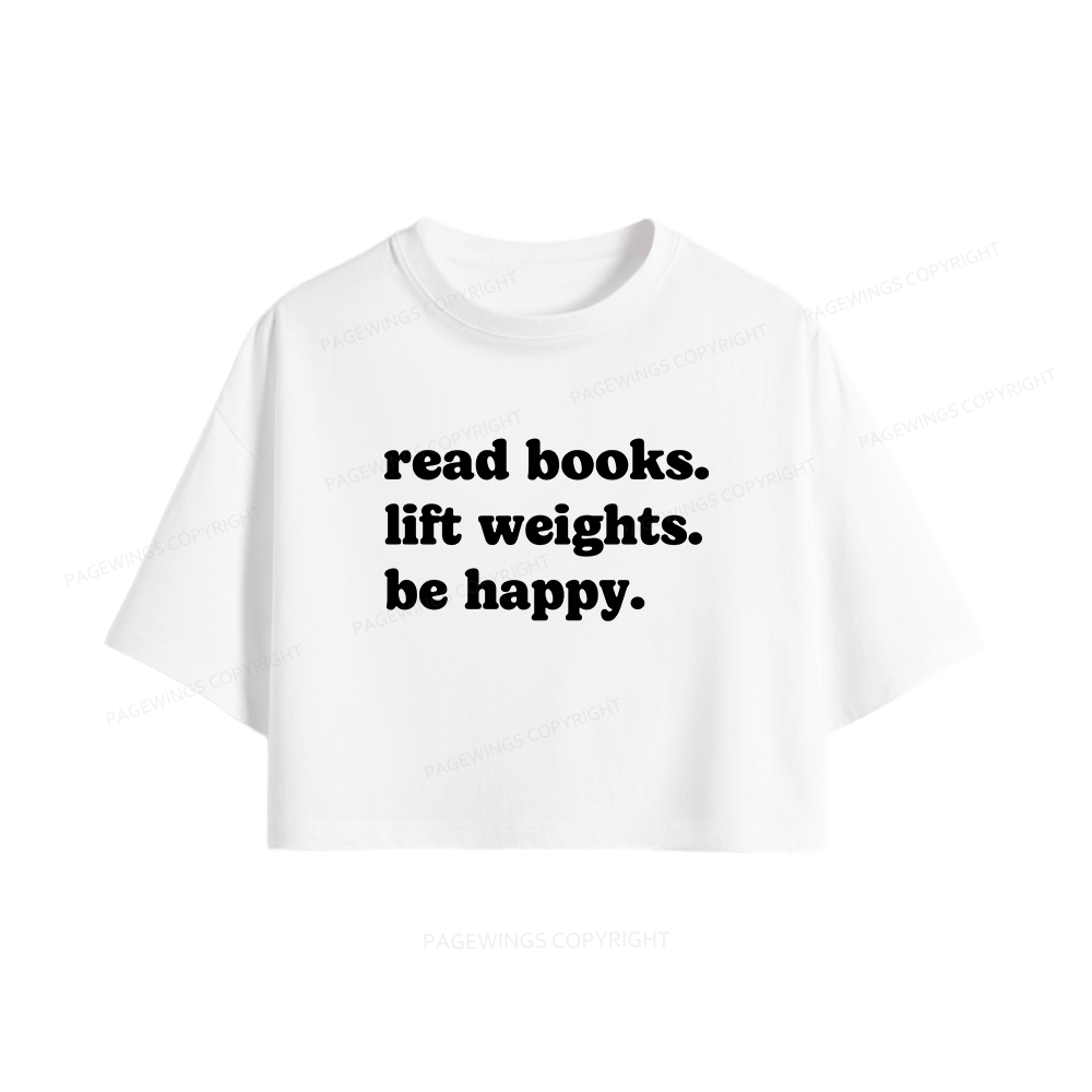 Pagewings Book Lover Gym Women Crop Tops