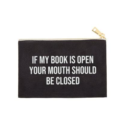 Pagewings Your Mouth Should Be Closed Pouch
