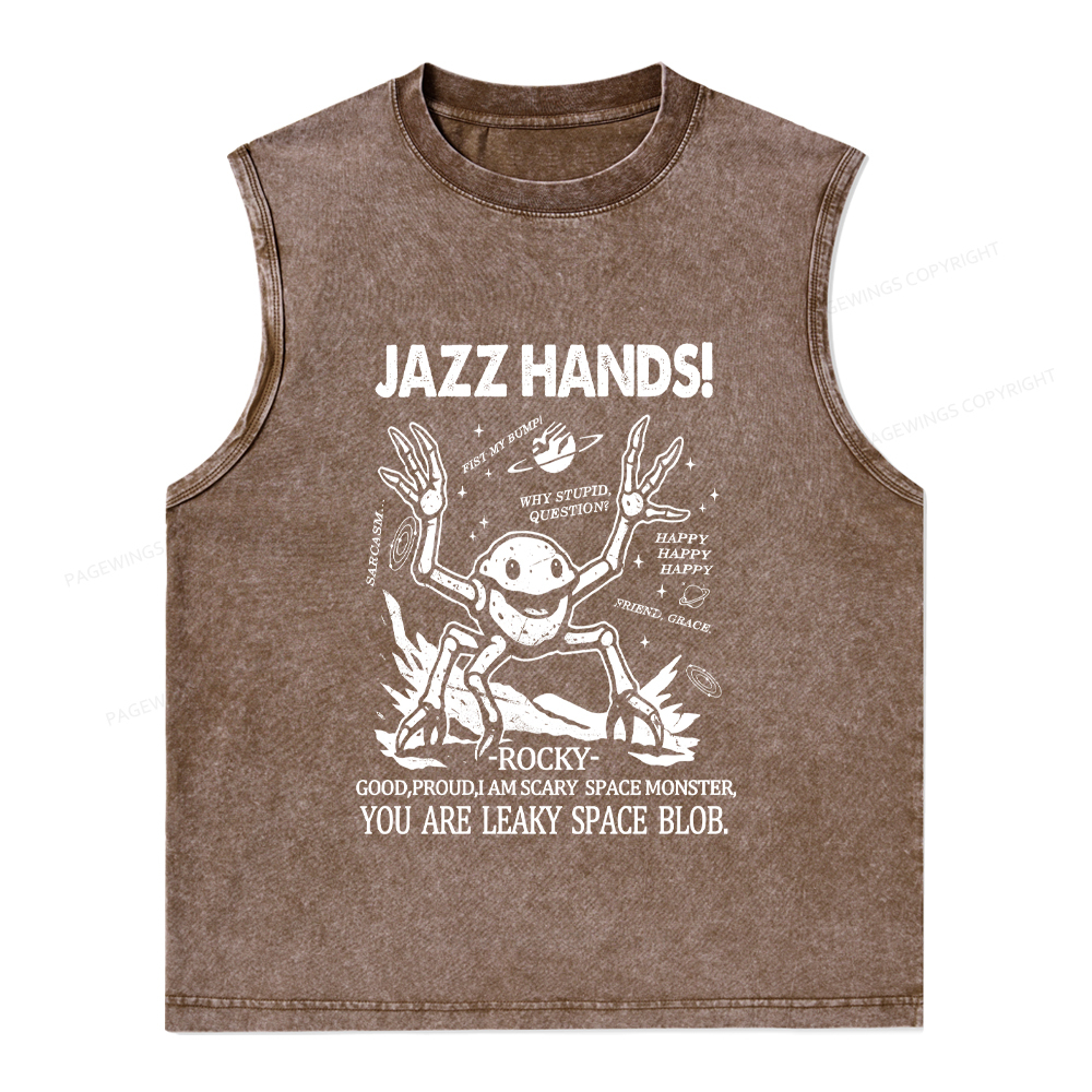 Pagewings You Sleep I Watch Unisex Washed Tank Top