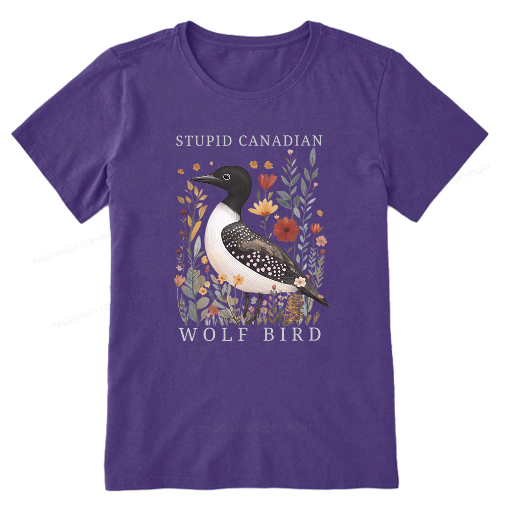 Pagewings Stupid Canadian Wolf Bird Unisex Classic T-shirt