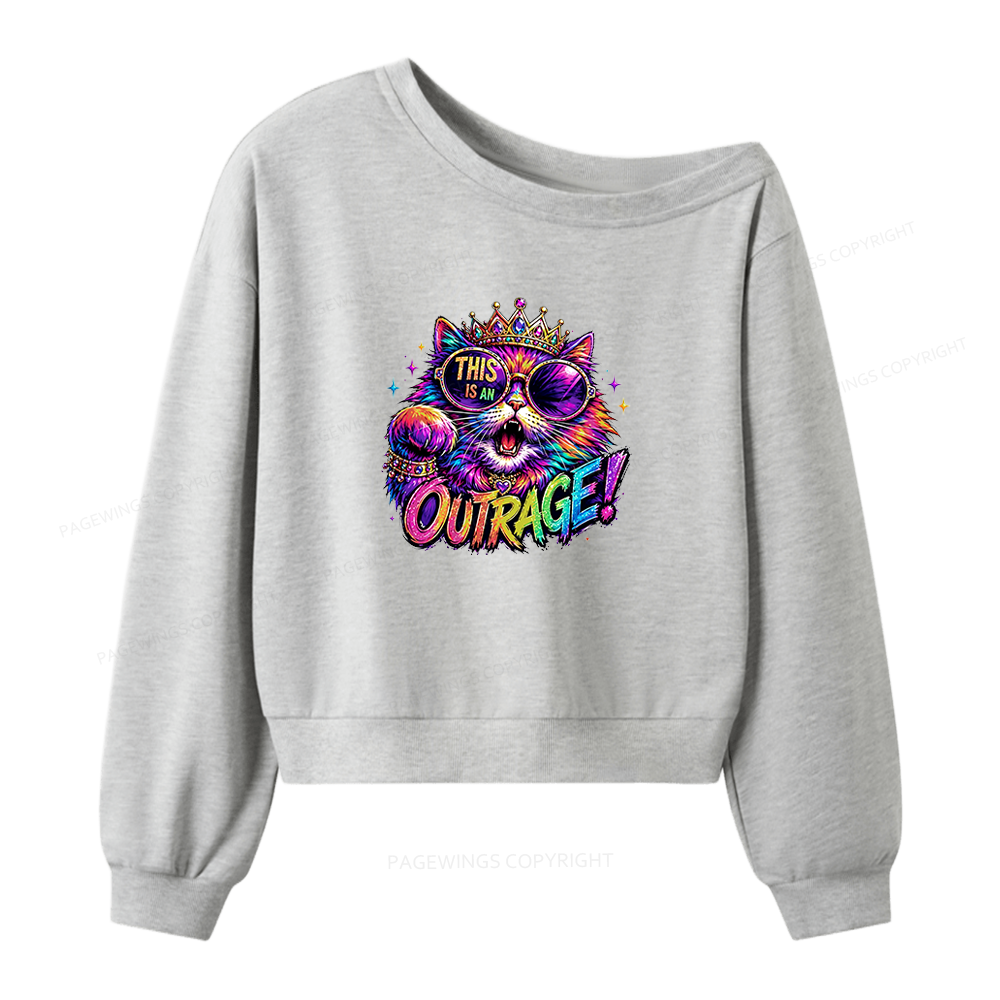 Pagewings Sci Fi Book Lover Women Off Shoulder Sweatshirt