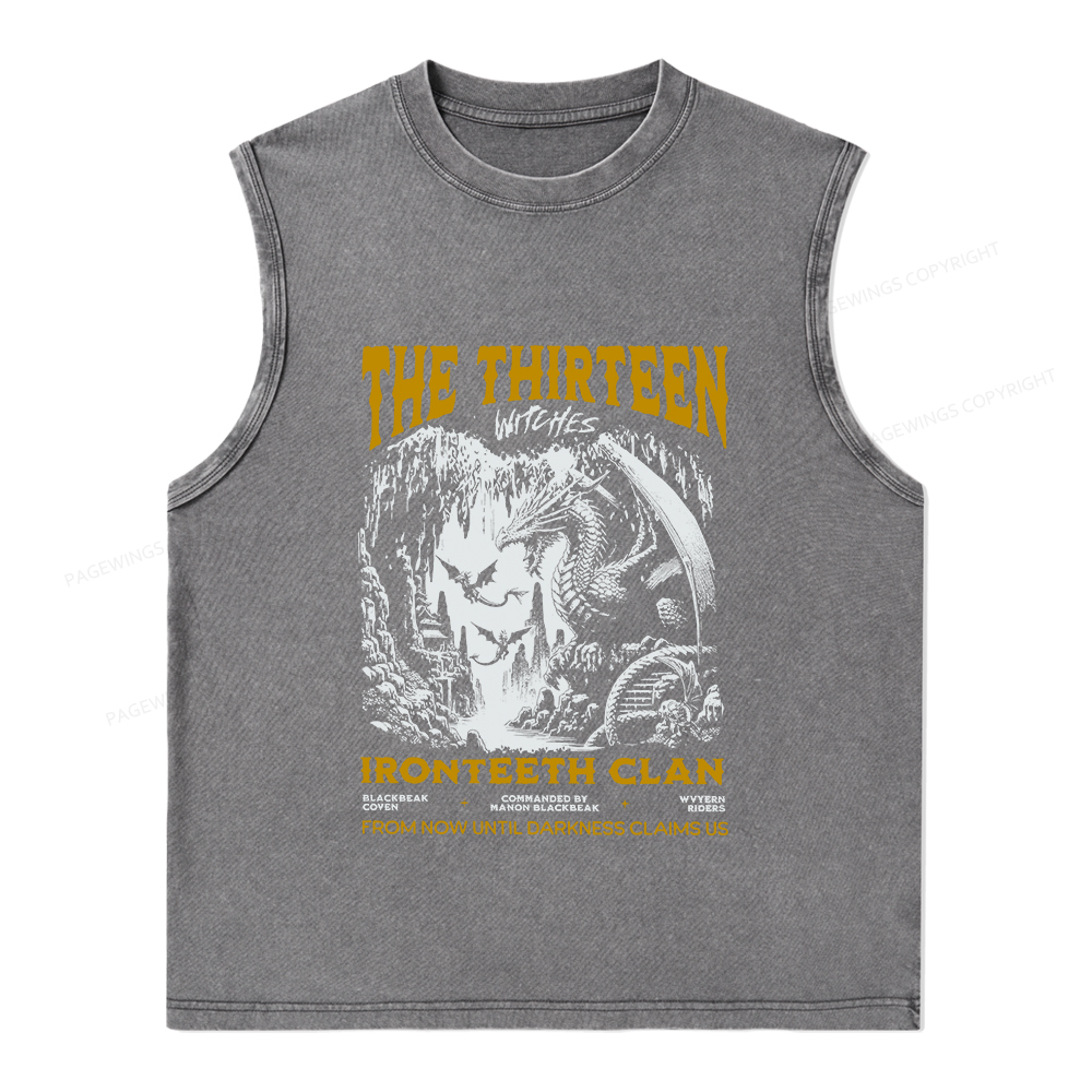 Pagewings The Thirteen Unisex Washed Tank Top
