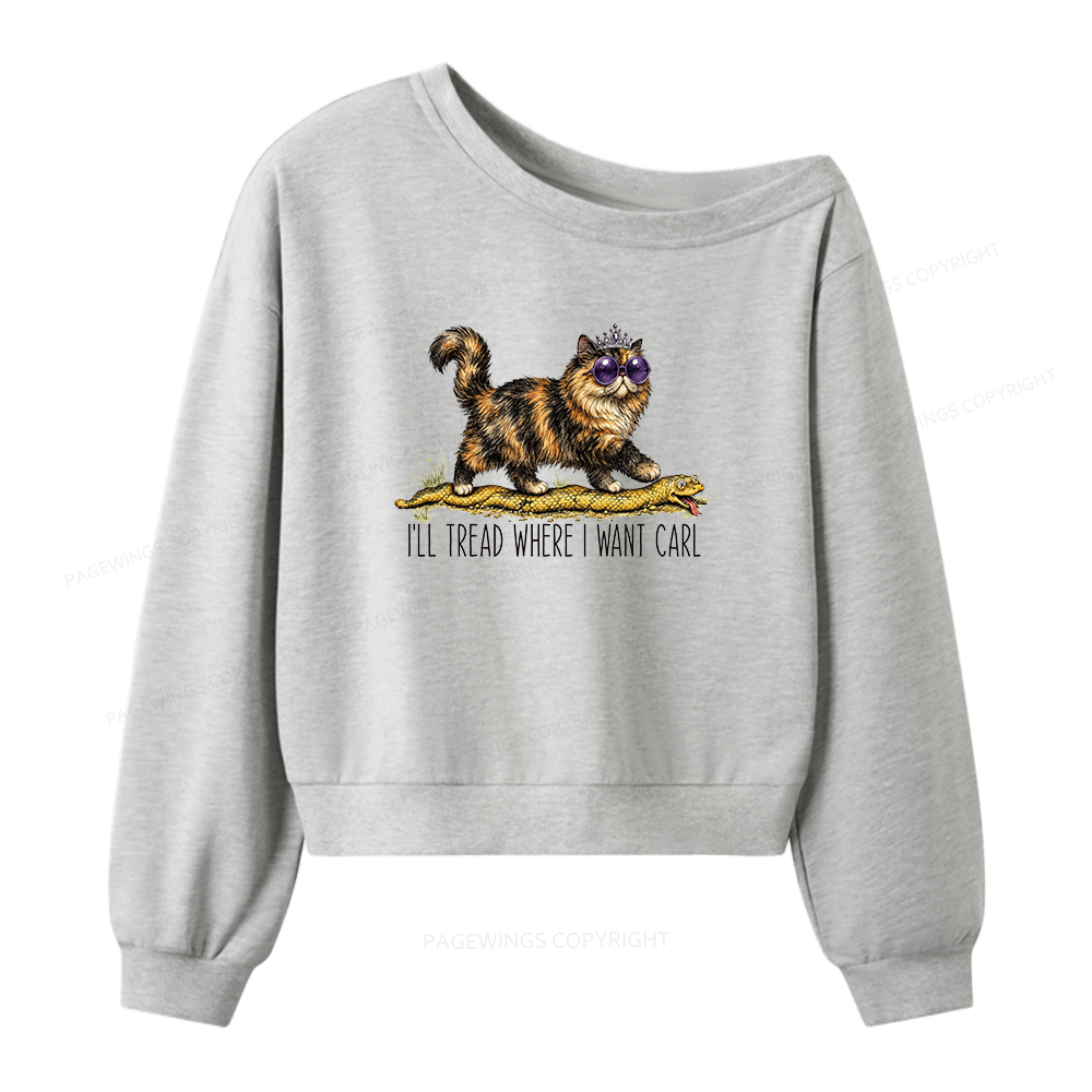 Pagewings Sci-Fi Reading Women Off Shoulder Sweatshirt