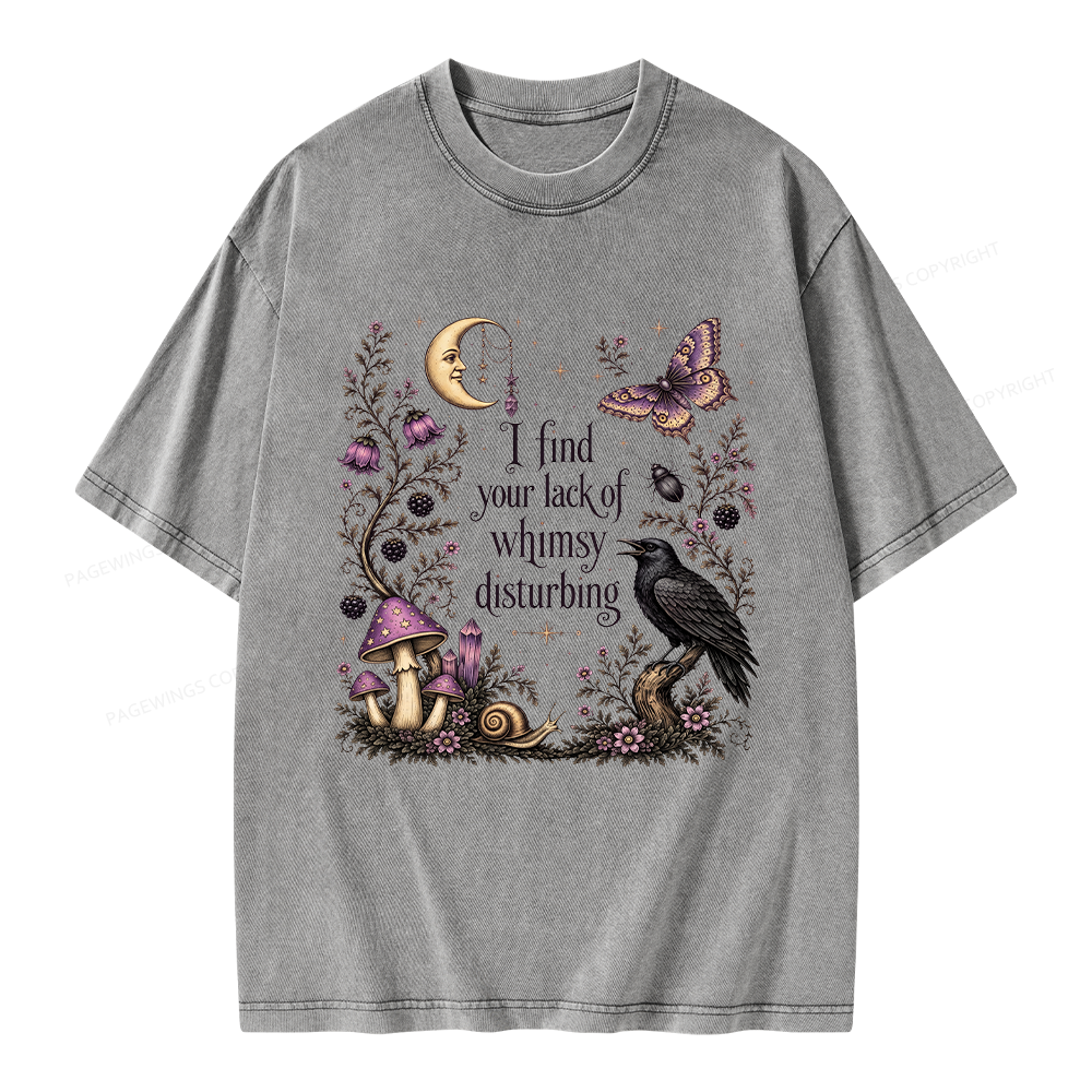 Pagewings Lack of Whimsy Unisex Washed T-shirt