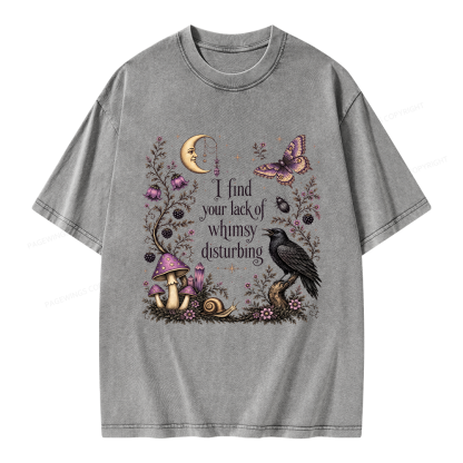 Pagewings Lack of Whimsy Unisex Washed T-shirt