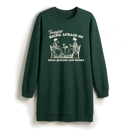 Pagewings Drag Queens Sweatshirt Dress
