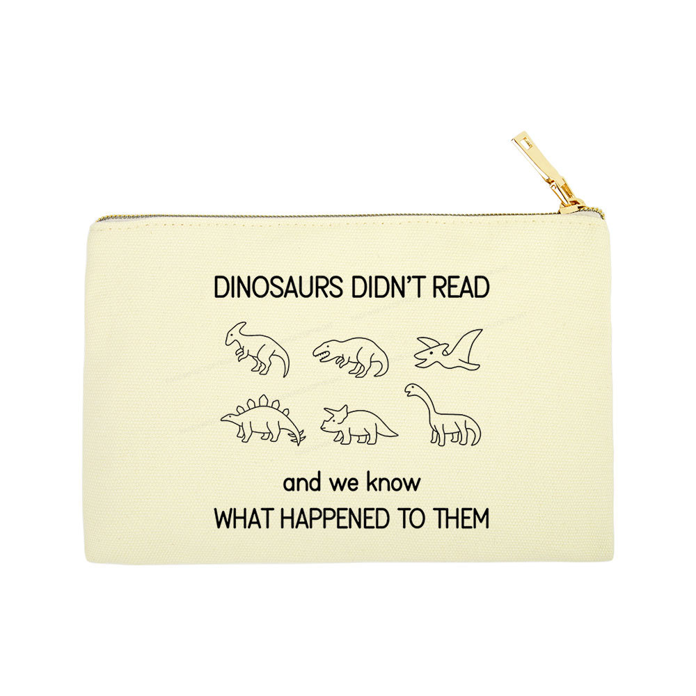 Pagewings Dinosaur Didn't Read Book Pouch