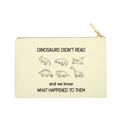 Pagewings Dinosaur Didn't Read Book Pouch