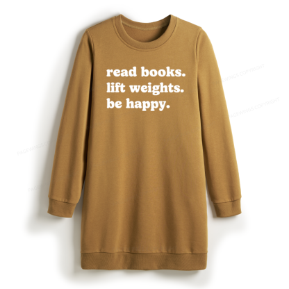 Pagewings Book Lover Gym Sweatshirt Dress
