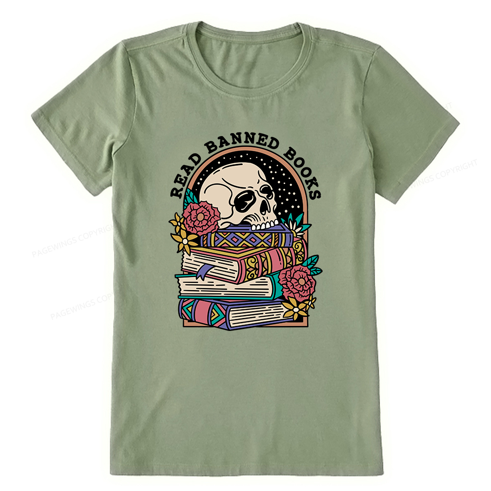 Pagewings Read Banned Book Floral Unisex Tee Unisex Classic T-shirt