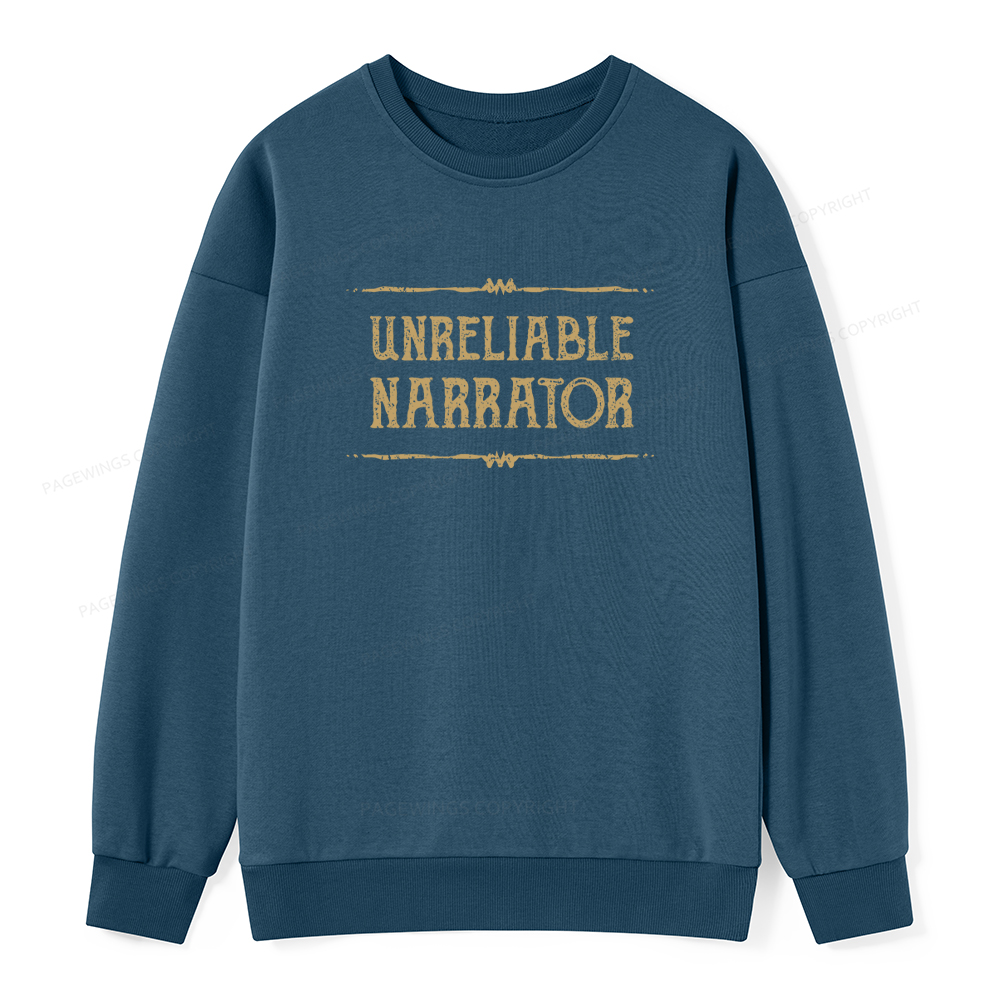 Pagewings Unreliable Narrator Unisex Classic Sweatshirt