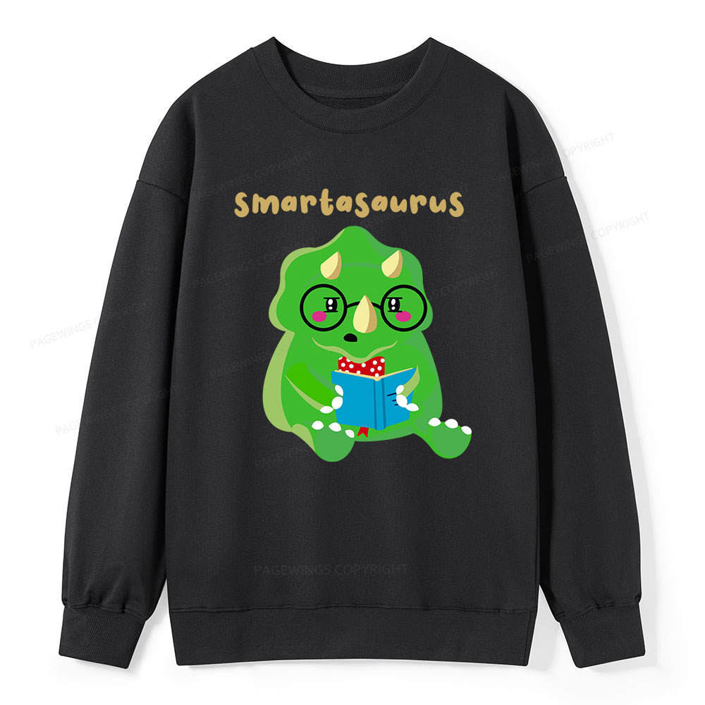 Pagewing Smart Dinosaur Is Reading Seriously Unisex Classic Sweatshirt