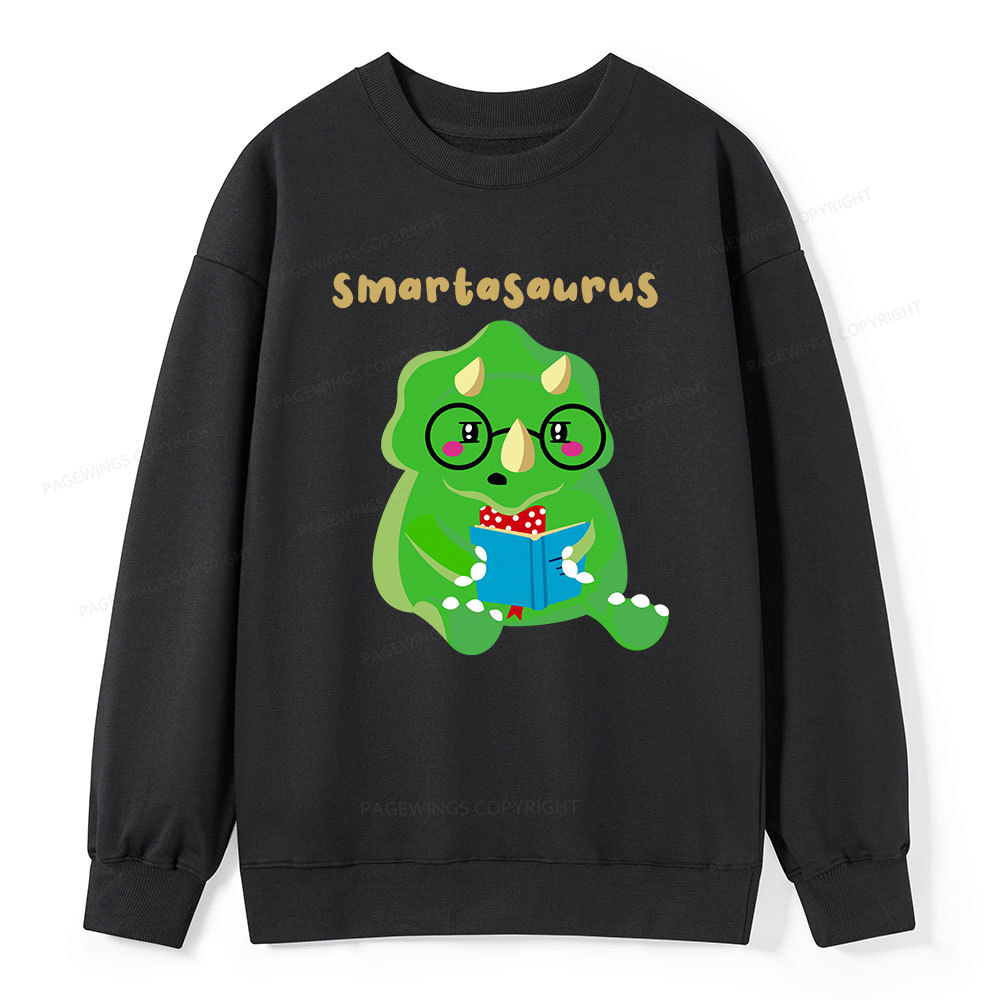Pagewing Smart Dinosaur Is Reading Seriously Unisex Classic Sweatshirt