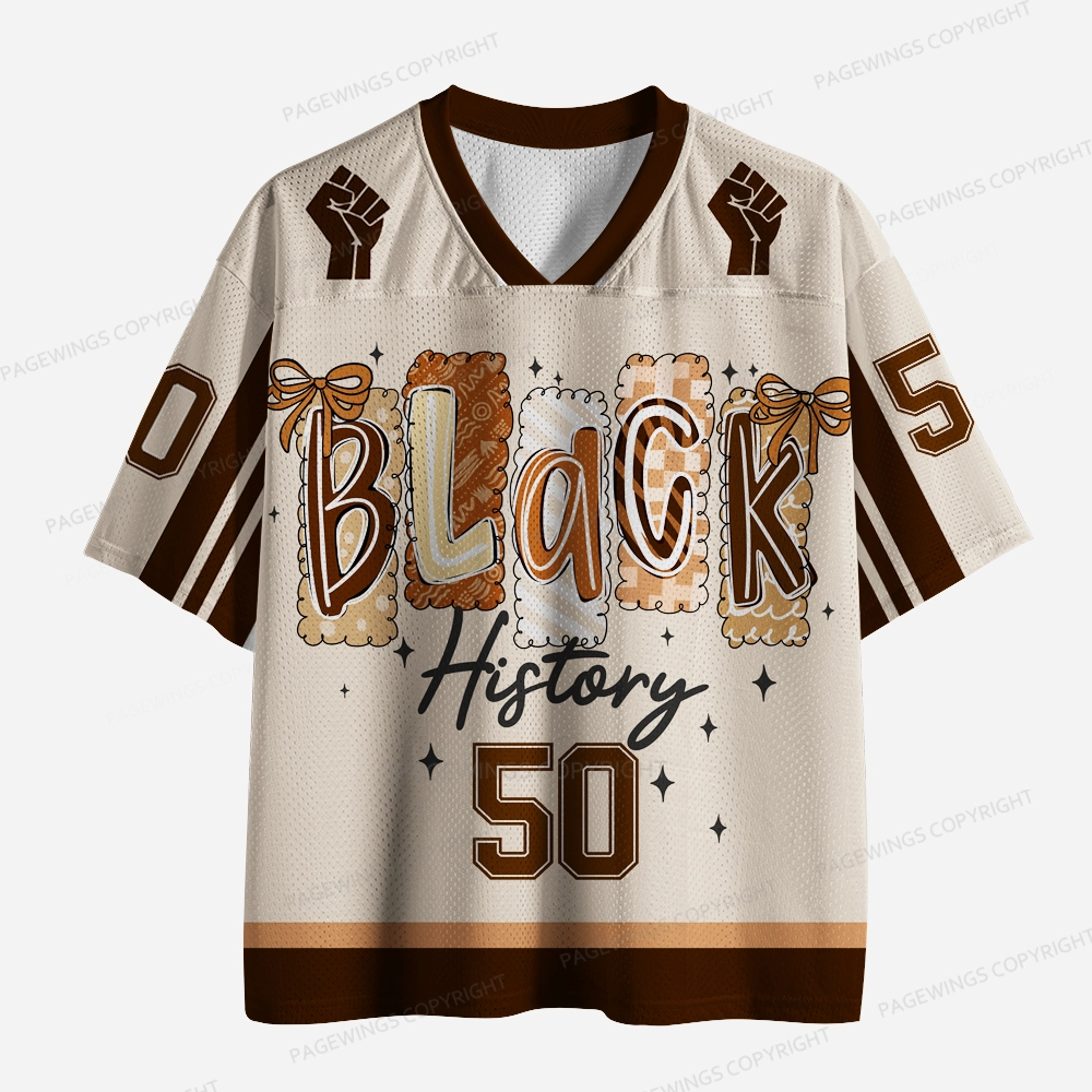 Pagewings Black History Unisex Mesh Jersey