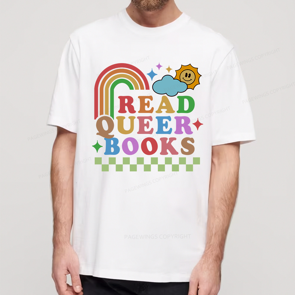 Pagewings Read Queer Books Unisex Classic T-shirt