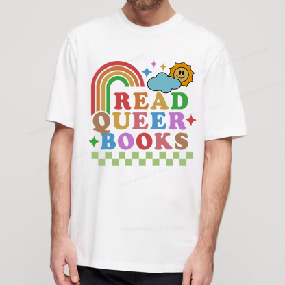 Pagewings Read Queer Books Unisex Classic T-shirt