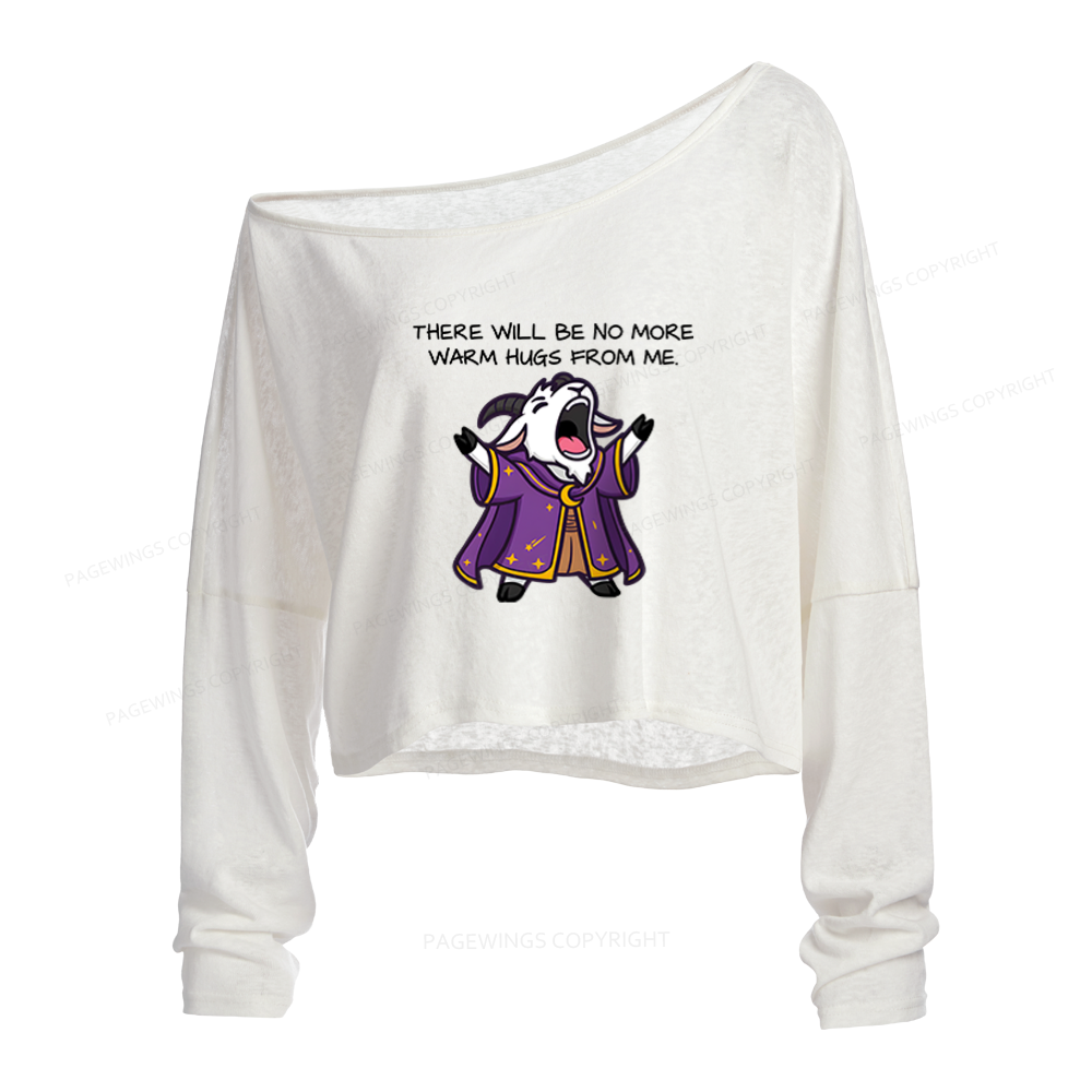 Pagewings Sci Fi Bookish Slouchy Long Sleeve Off Shoulder T-shirt