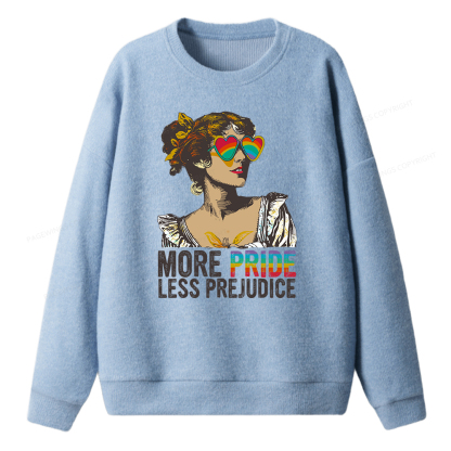 Pagewings More Pride Less Prejudice Unisex Knit Sweatshirt