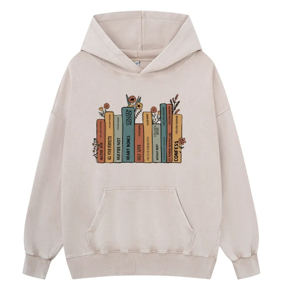 Pagewings It Ends With Us CoHo Unisex Washed Hoodie