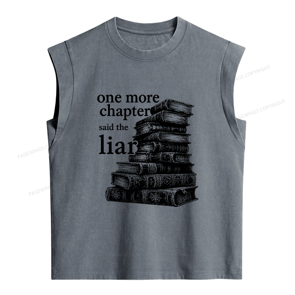 Pagewings One More Chapter Said The Liar Women's Washed Tank Top