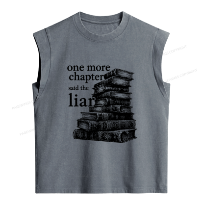 Pagewings One More Chapter Said The Liar Women's Washed Tank Top