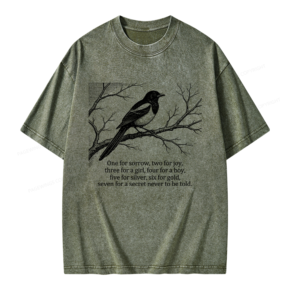 Pagewings Whodunnit Lover Unisex Washed T-shirt