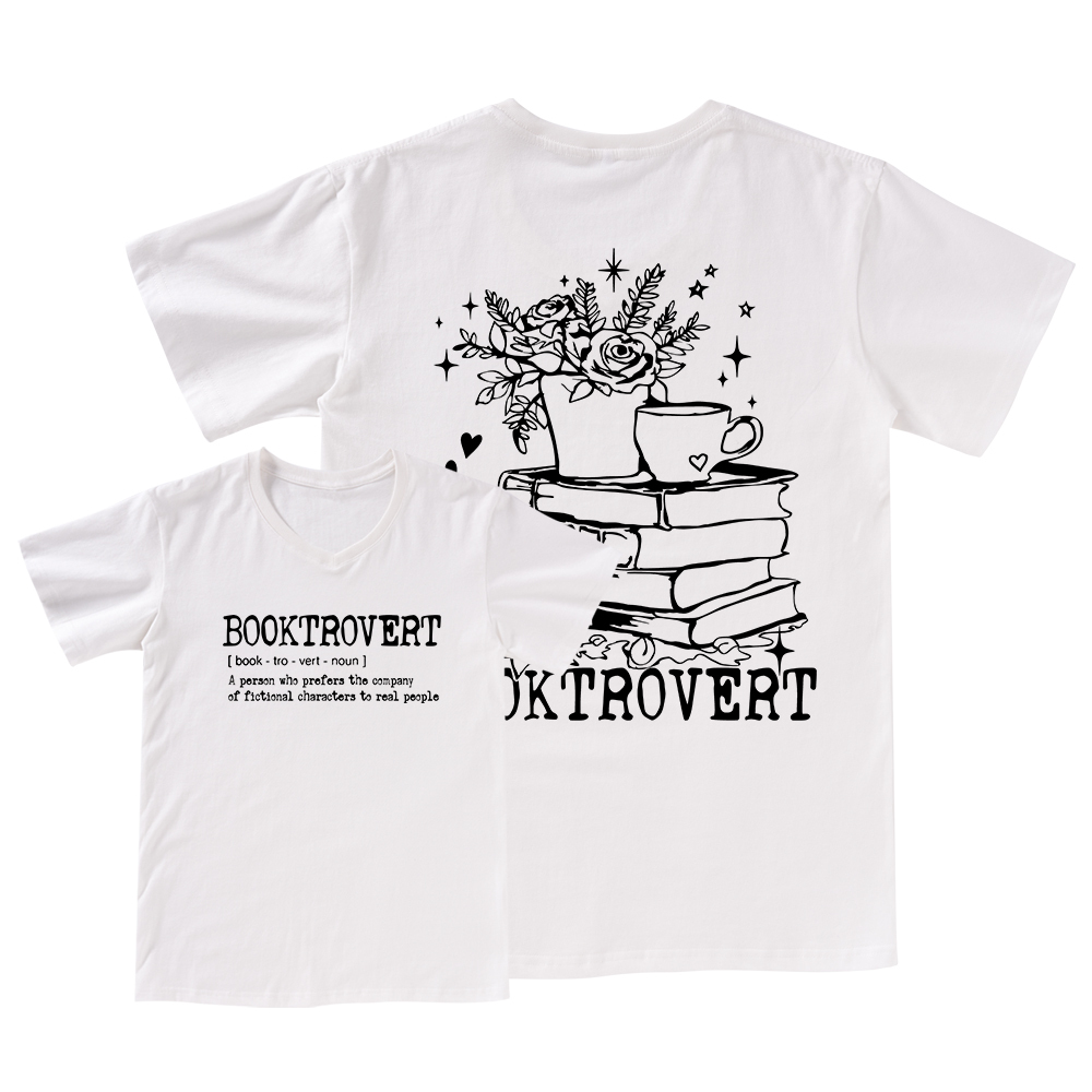 Pagewings Book Lover Gift Shirt, Teacher Crewneck Colors V-neck T-shirt