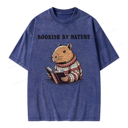 Pagewings A Book Bookish By Nature Unisex Washed T-shirt