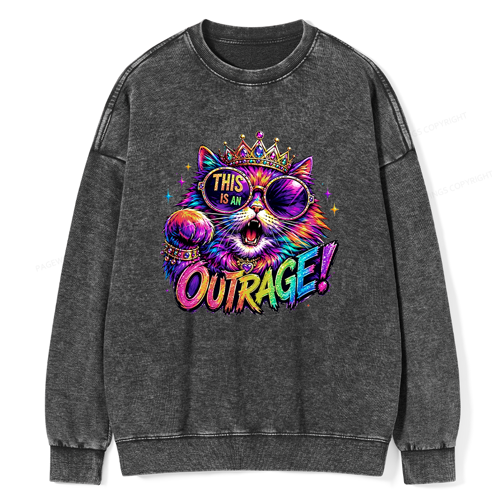 Pagewings Sci-Fi Book Lover Unisex Washed Sweatshirt