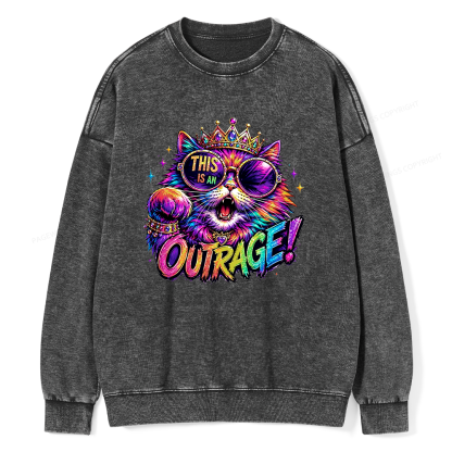 Pagewings Sci-Fi Book Lover Unisex Washed Sweatshirt