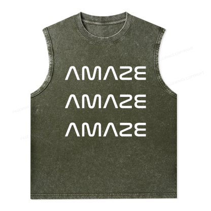 Pagewings Amaze Unisex Washed Tank Top