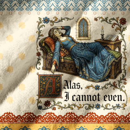 Pagewings Medieval Book Lover Off Shoulder Ugly Knit Sweater