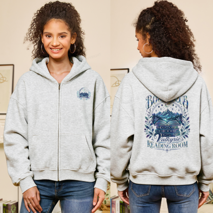 Pagewings House Of Wind Book Club Fleece Zip-Up Hoodie