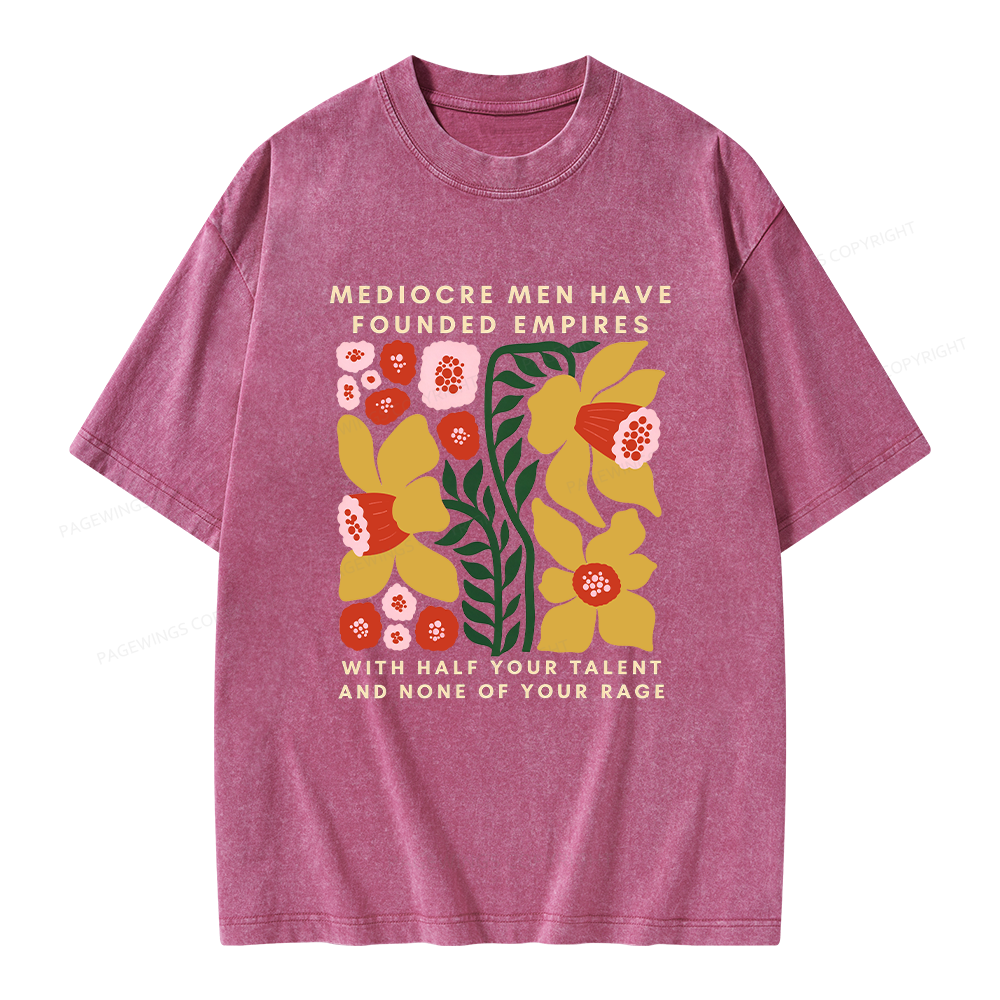 Pagewings With Half Your Talent Unisex Washed T-shirt
