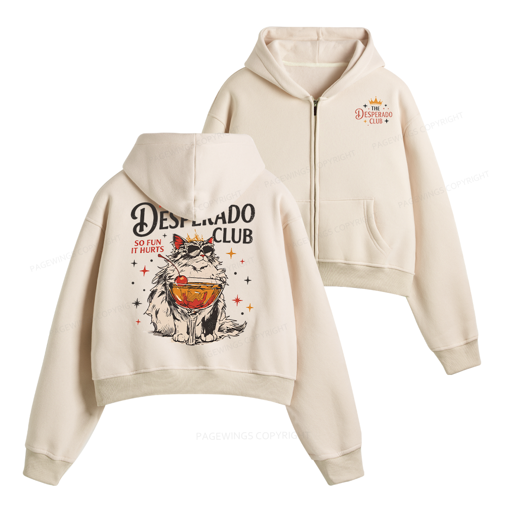 Pagewings The Desperado Club Fleece Zip-Up Hoodie