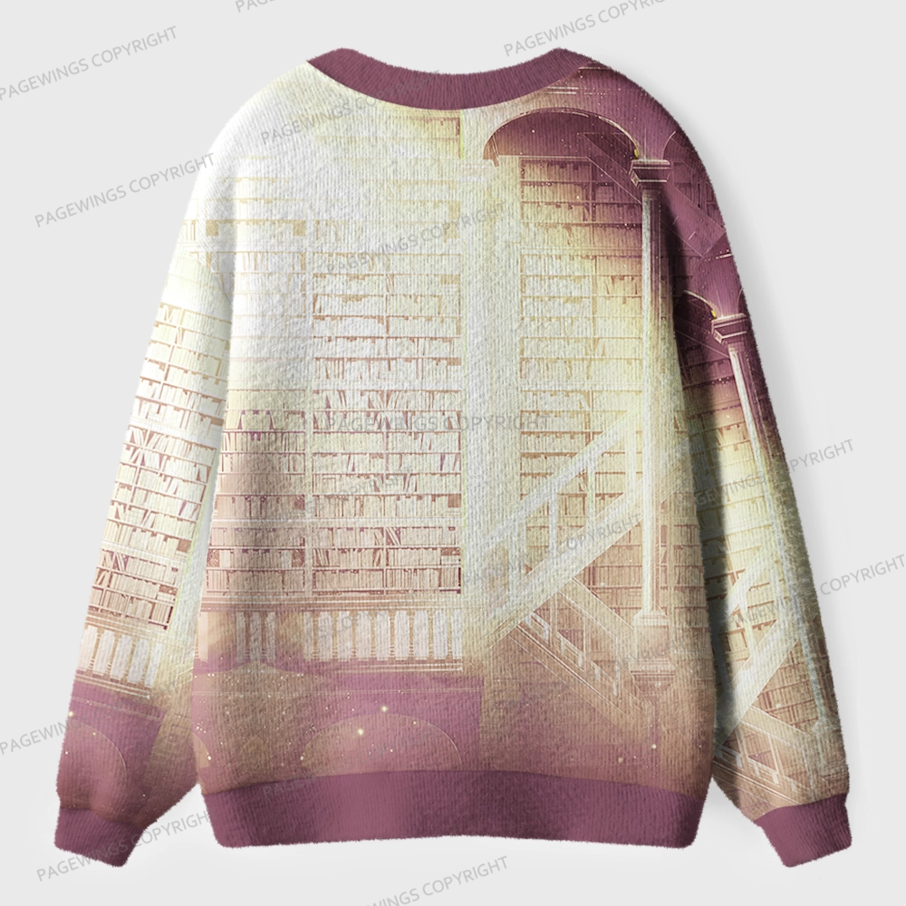 Pagewings Library Unisex Ugly Cardigan Sweaters