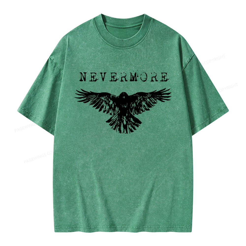 Pagewings Nevermore Unisex Washed T-shirt