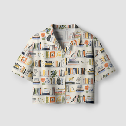 Pagewings Reading Lover Women's Camp Shirt