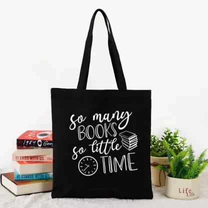 Pagewings So Many Books So Little Time Tote Bag