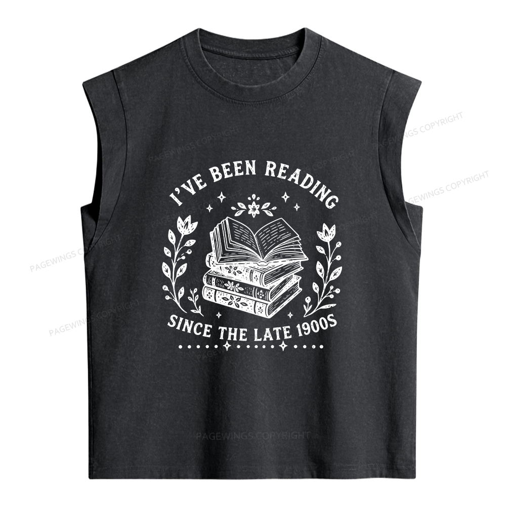 Pagewings I’ve Been Reading Women's Washed Tank Top