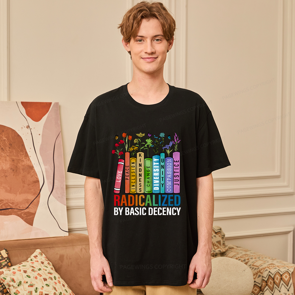 Pagewings Radicalized by Basic Decency Unisex Classic T-shirt